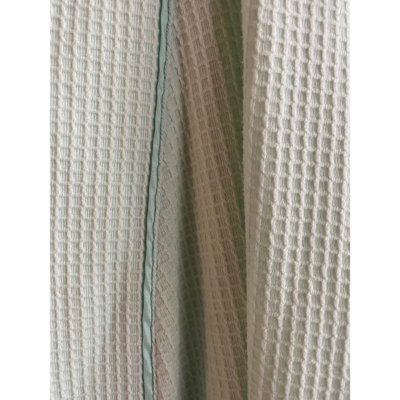 Simple Pleasures Lt. green Waffle Knit RobePlus 1X 2X Tie Pockets Cotton Blend - Picture 5 of 6